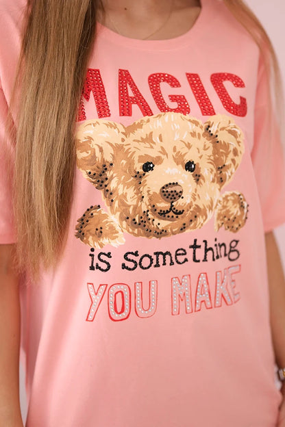 Blúzka s potlačou Magic marhuľa univerzálne