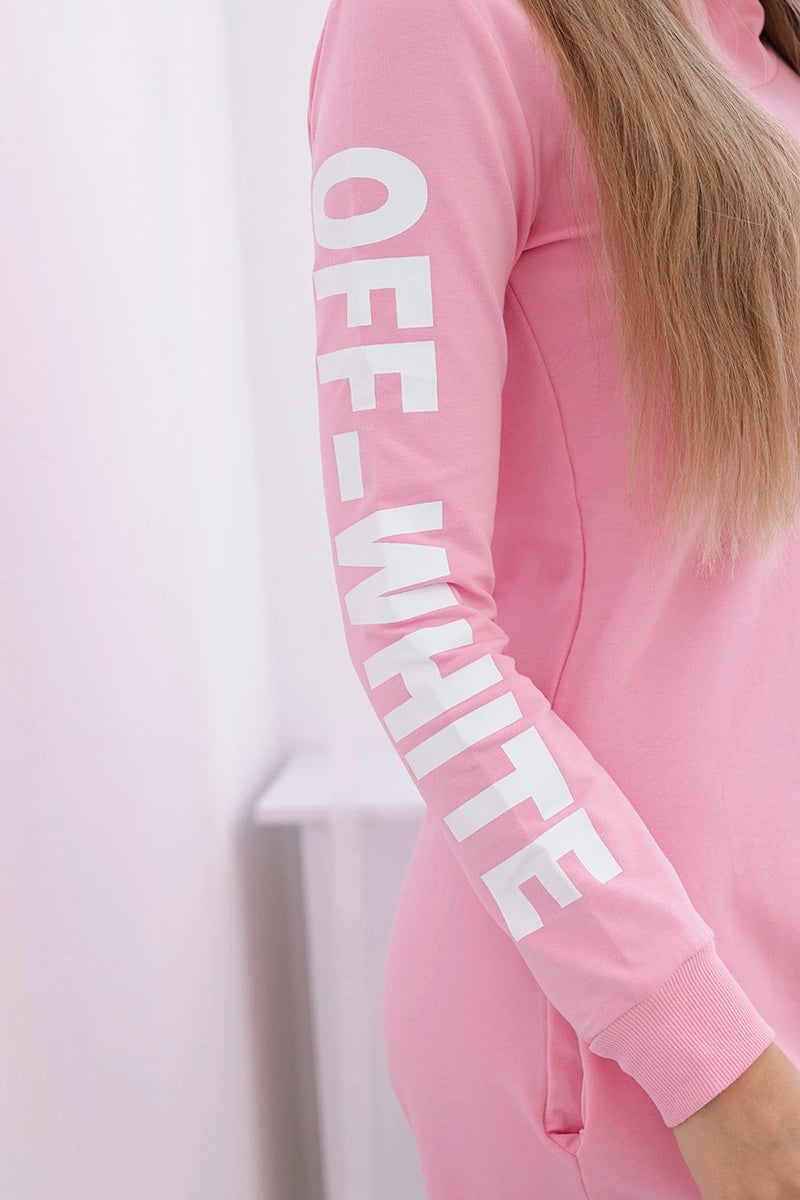 Šaty Off White svetlo ružová univerzálne
