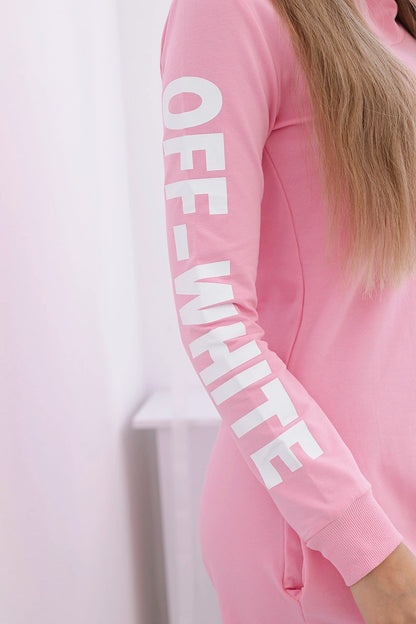 Šaty Off White svetlo ružová univerzálne