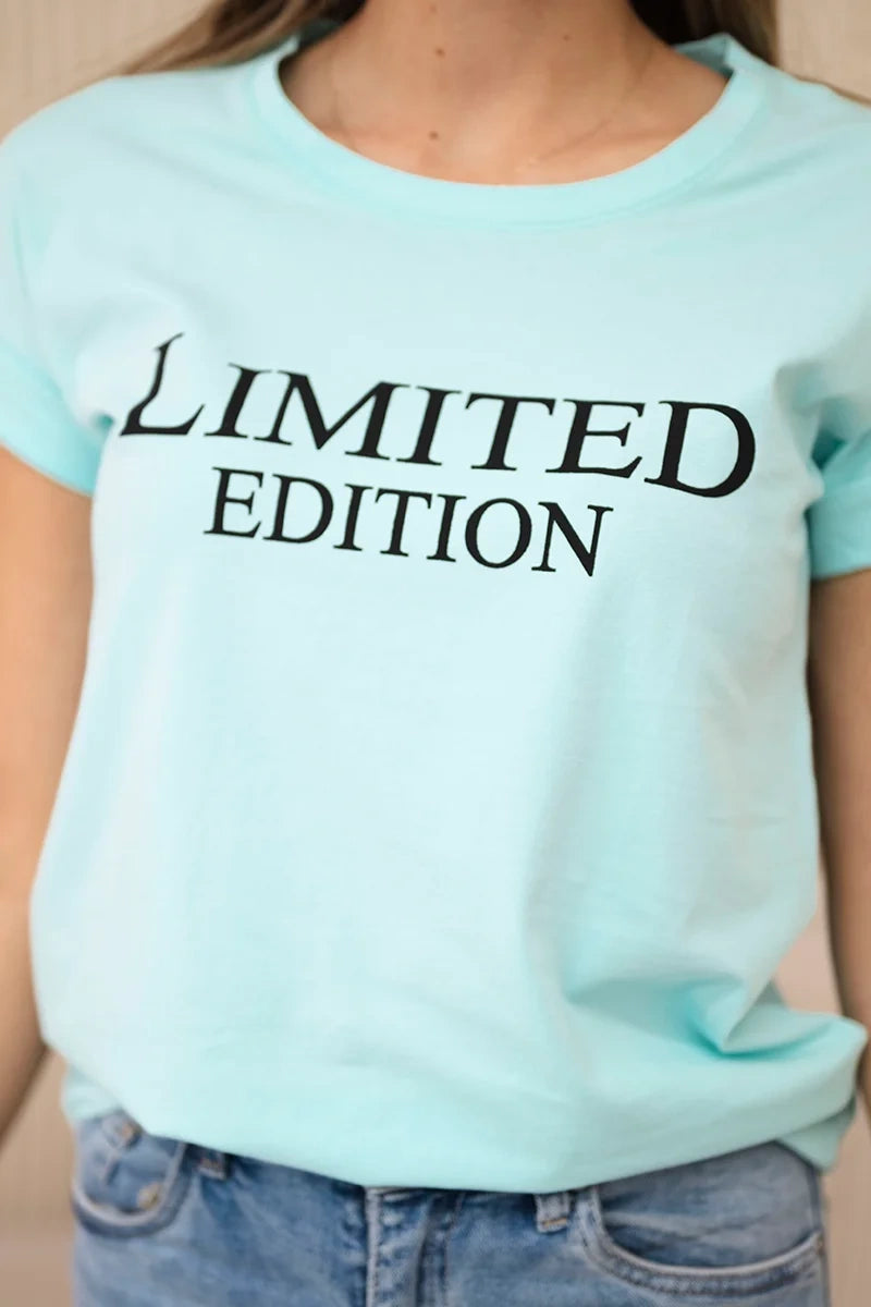 Blúzka Limited edition mäta+čierna univerzálne