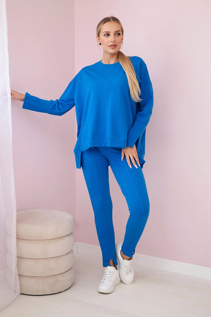 Súprava s oversize blúzkou chrpa univerzálne