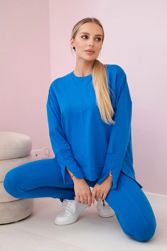 Súprava s oversize blúzkou chrpa univerzálne