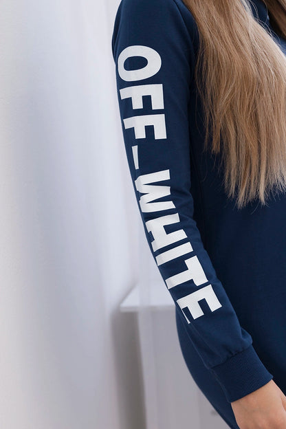 Šaty Off White námorná univerzálne