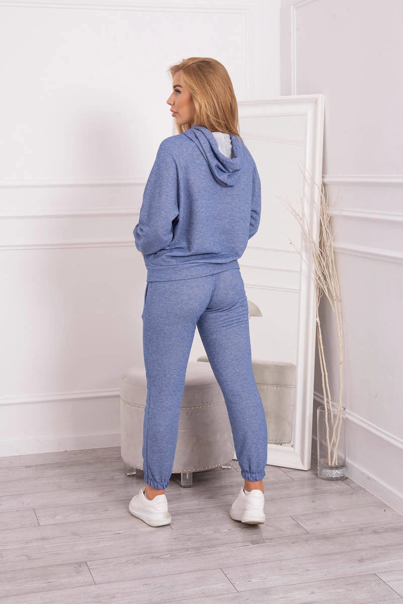 Športová súprava s kapucňou denim univerzálne