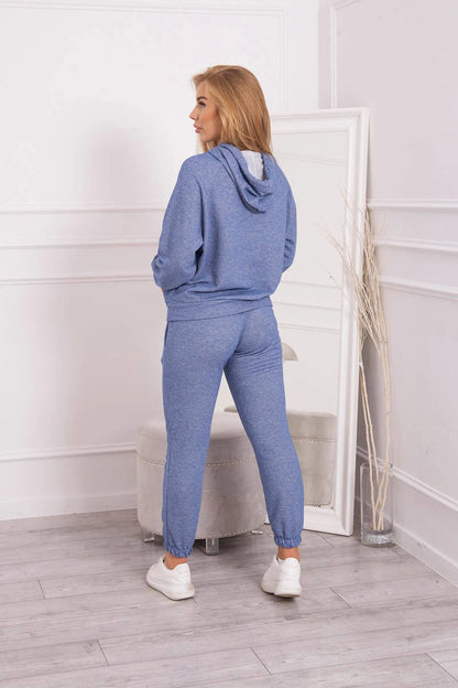 Športová súprava s kapucňou denim univerzálne