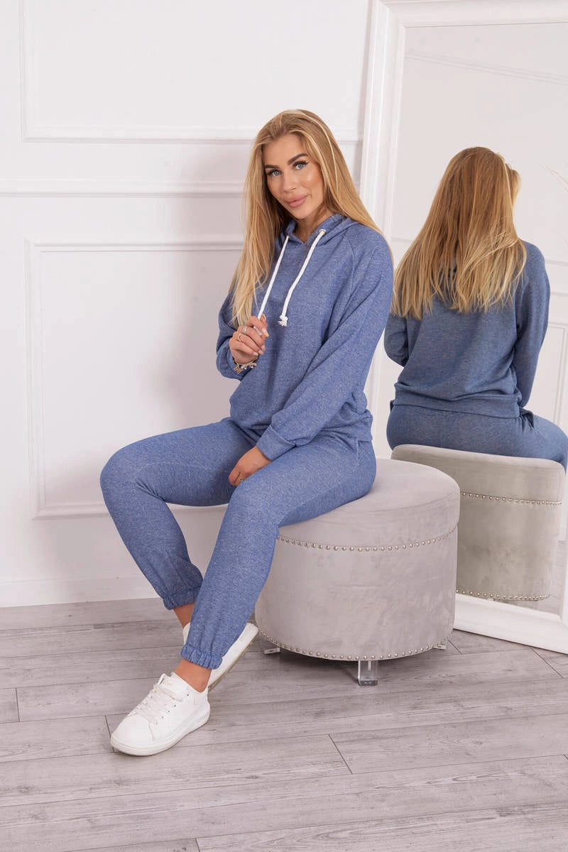 Športová súprava s kapucňou denim univerzálne
