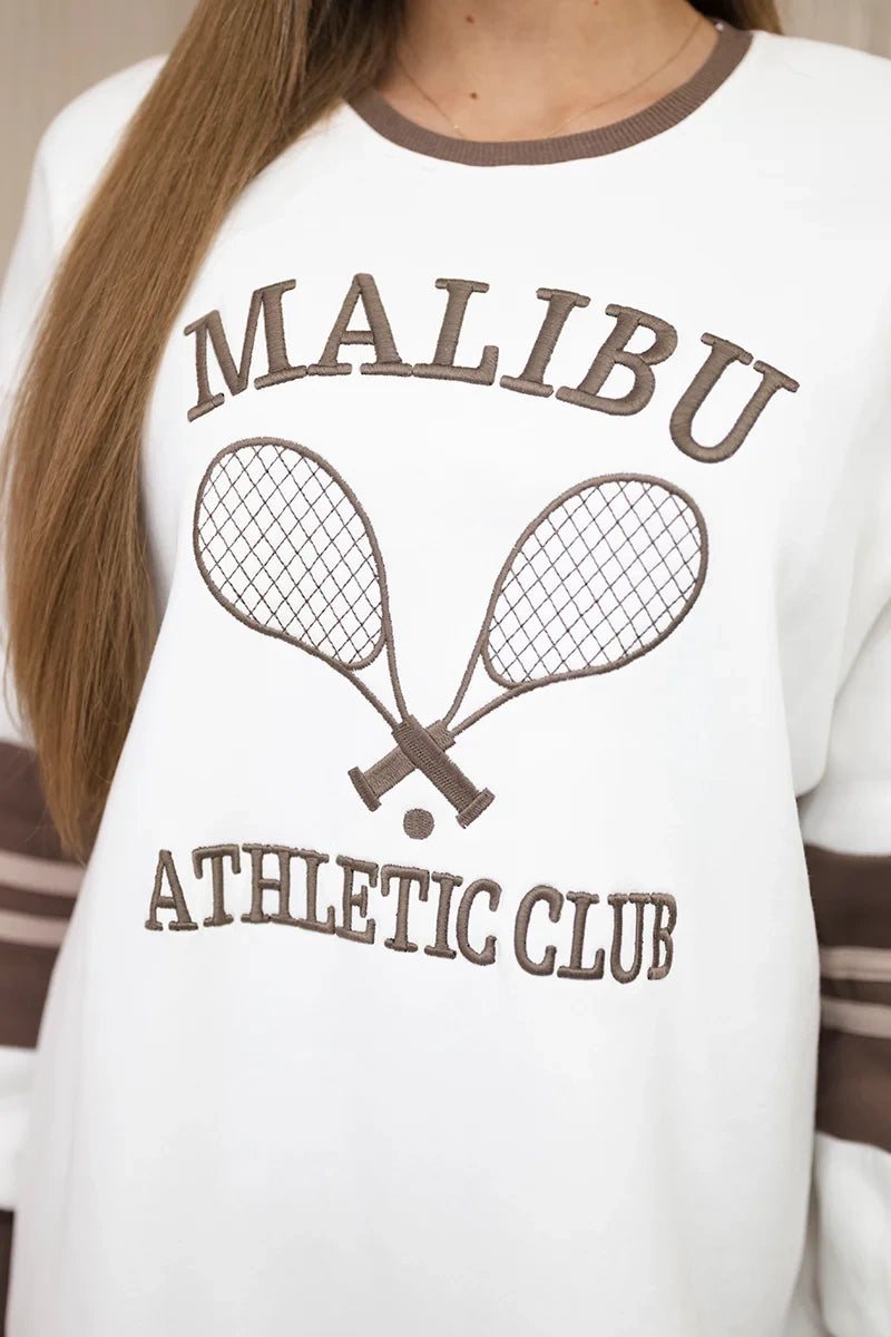 Zateplená mikina Malibu ecru + mocca univerzálne