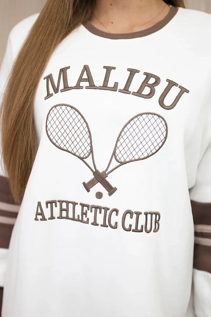 Zateplená mikina Malibu ecru + mocca univerzálne