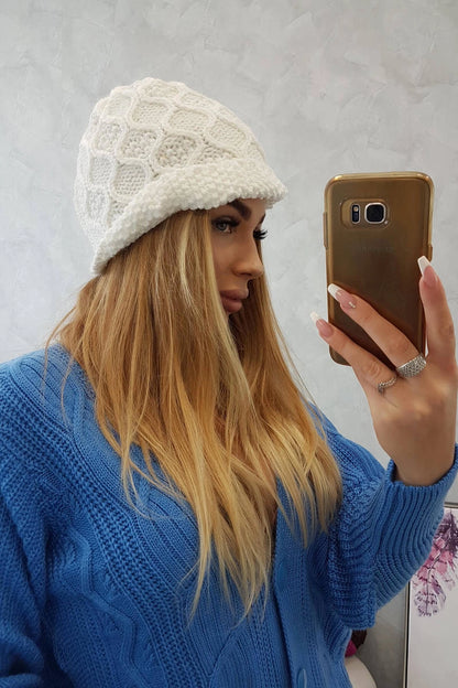 Čapica с fleece Roma Bis K235 biely univerzálne