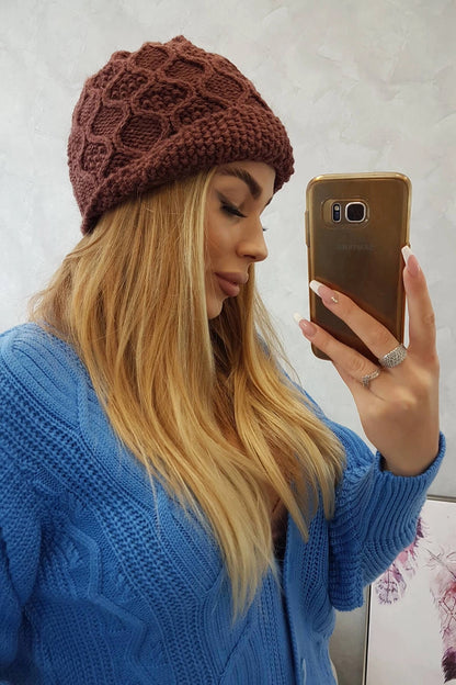 Čapica с fleece Roma Bis K235 hnedá univerzálne