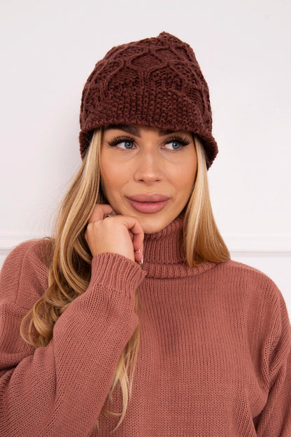 Čapica с fleece Roma Bis K235 hnedá univerzálne