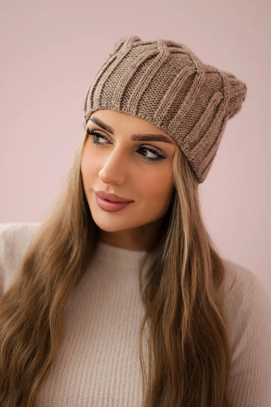 Čapica с fleece Milano K203 tmavo béžová univerzálne