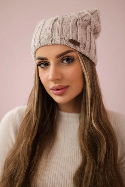Čapica с fleece Milano K203 svetlo béžová univerzálne