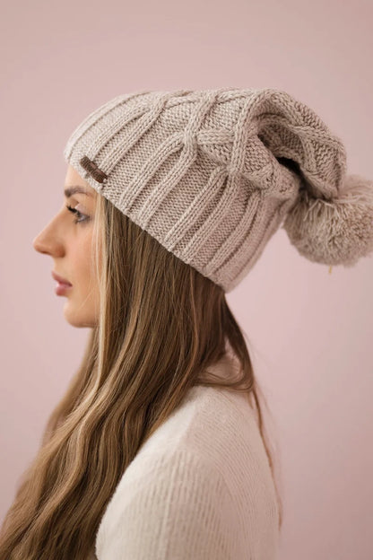 Čapica с fleece Milano K203 svetlo béžová univerzálne