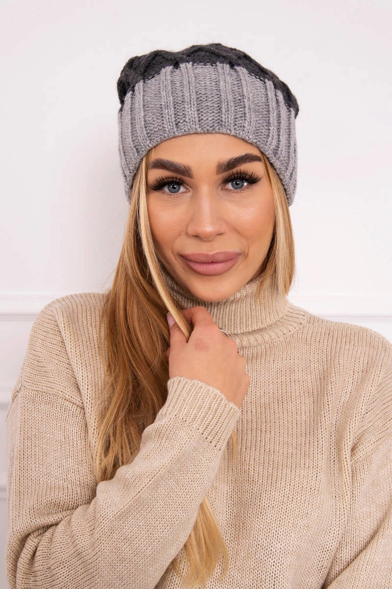 Čapica с fleece Milano K203 grafit+sivá univerzálne