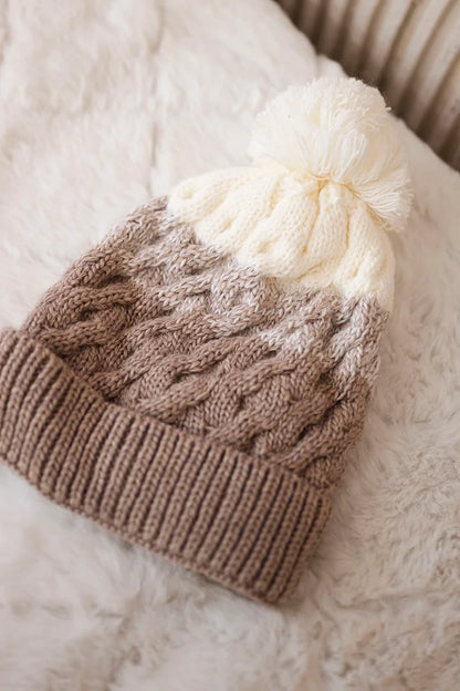 Čapica s fleece Ilona K218 béžová+ecru univerzálne