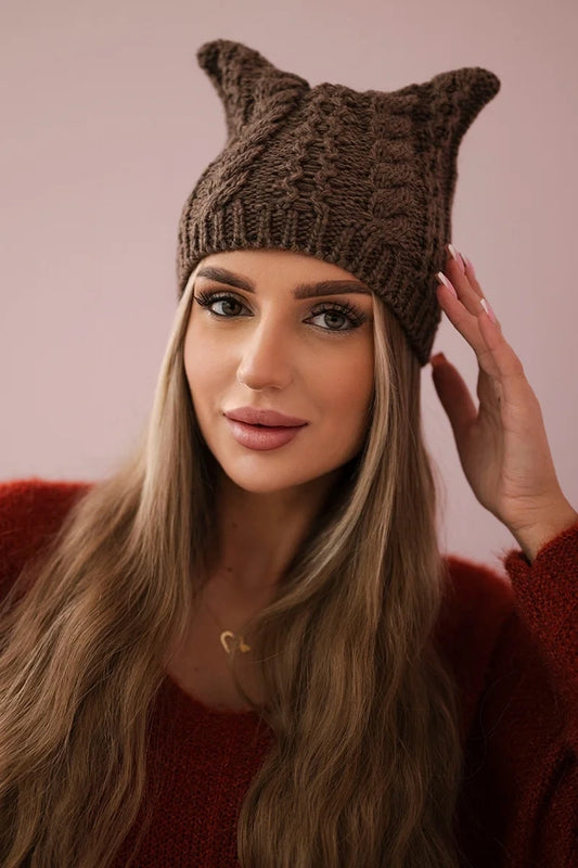 Čapica s fleece Rabbid K237 cappuccino univerzálne