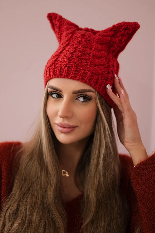 Čapica s fleece Rabbid K237 malina univerzálne