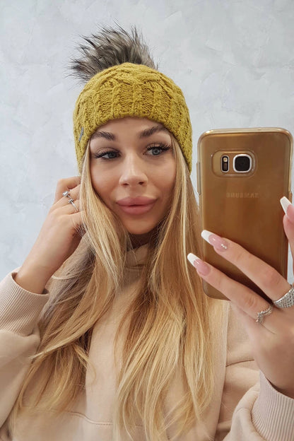 Čapica s fleece Daria K217 kiwi univerzálne
