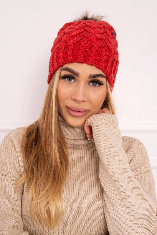 Čapica s fleece Daria K217 malina univerzálne