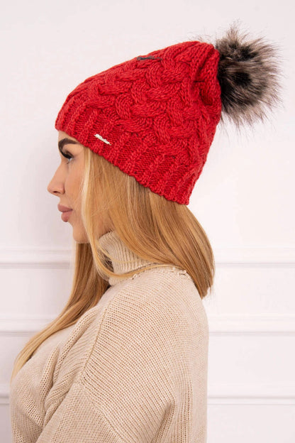 Čapica s fleece Daria K217 malina univerzálne