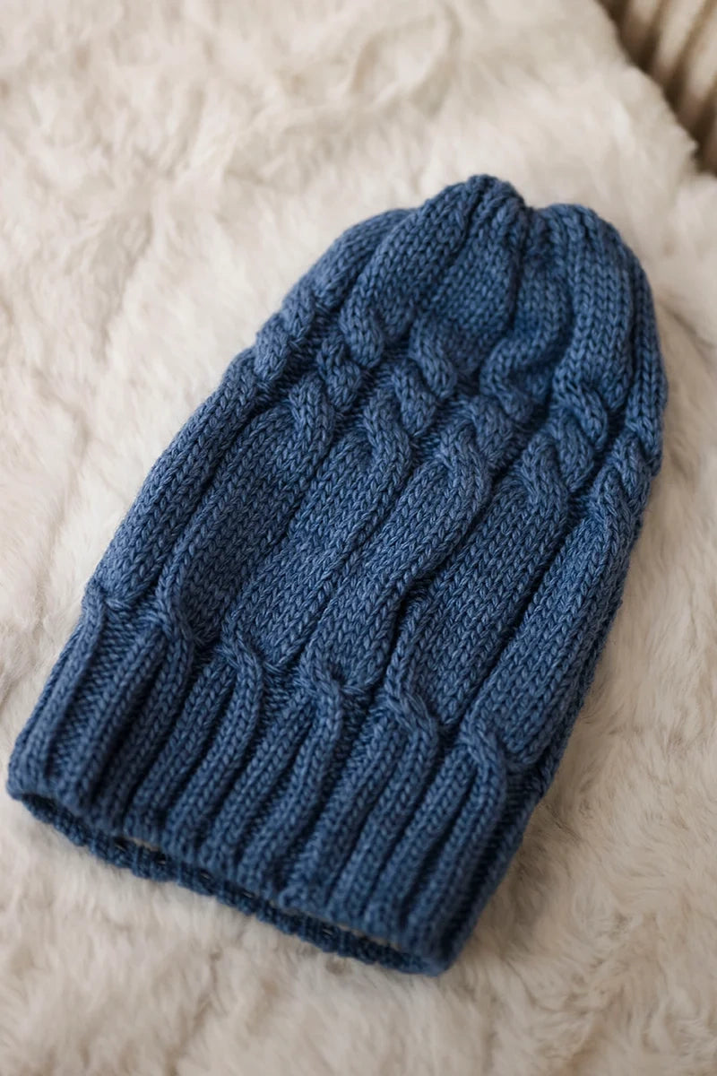 Čapica s fleece Iwona K221 džínsy univerzálne