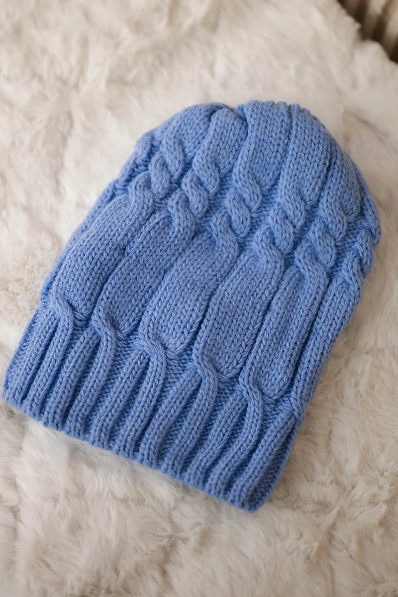 Čapica s fleece Iwona K221 modrá univerzálne