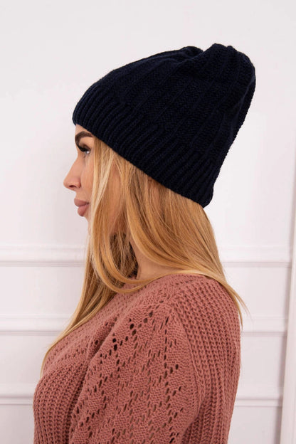 Čapica s fleece Anna K238 námornícka modrá univerzálne
