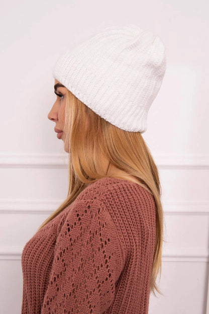 Čapica s fleece Anna K238 biely univerzálne