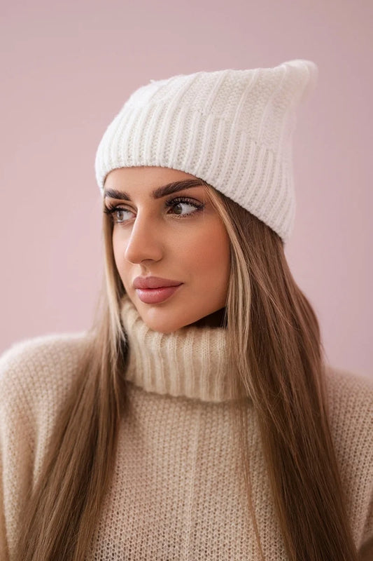 Čapica s fleece Anna K238 ecru univerzálne