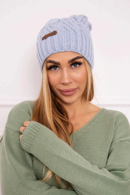 Čapica s fleece Paulina K227 modrá univerzálne