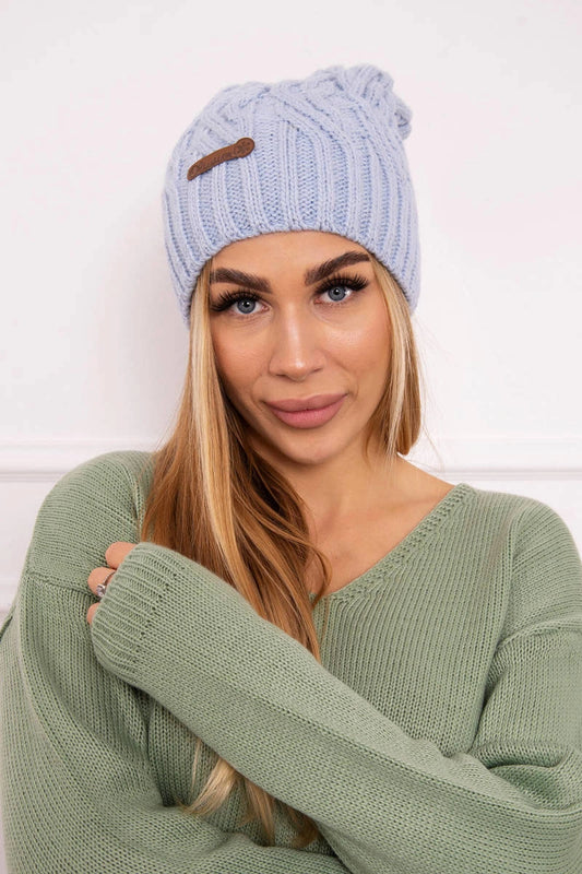 Čapica s fleece Paulina K227 modrá univerzálne