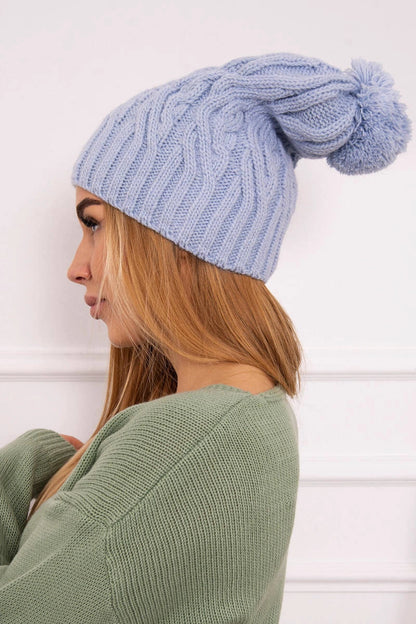 Čapica s fleece Paulina K227 modrá univerzálne