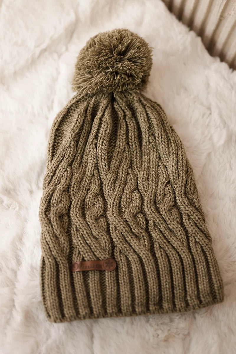 Čapica s fleece Paulina K227 khaki univerzálne
