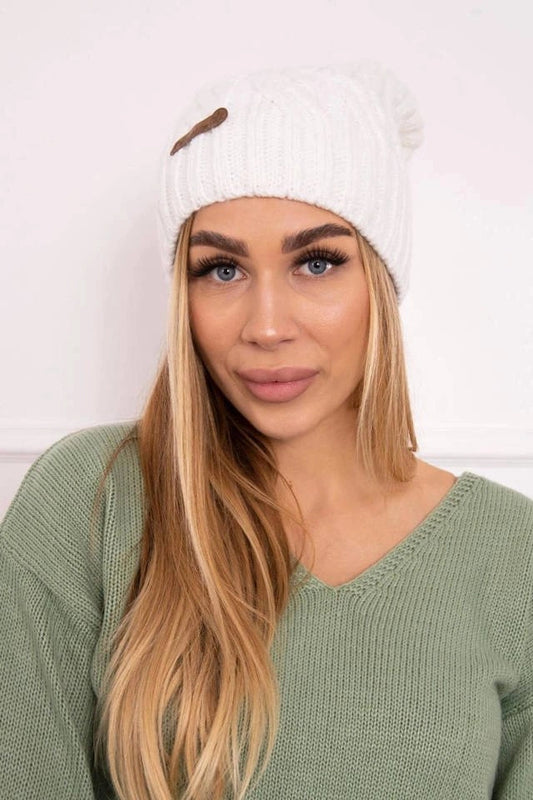 Čapica s fleece Paulina K227 biely univerzálne
