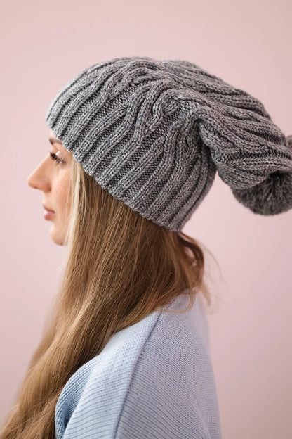 Čapica s fleece Paulina K227 sivá univerzálne