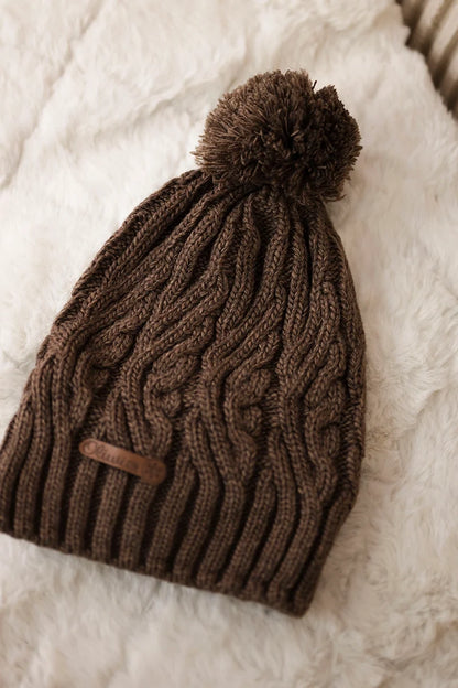 Čapica s fleece Paulina K227 mocca univerzálne
