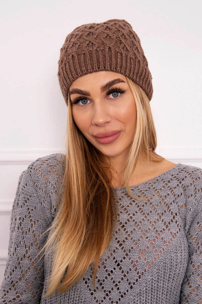 Čapica s fleece Roma K224 mocca univerzálne