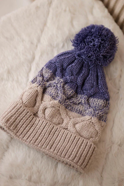 Čapica s fleece Alice K248 béžová+fialový univerzálne