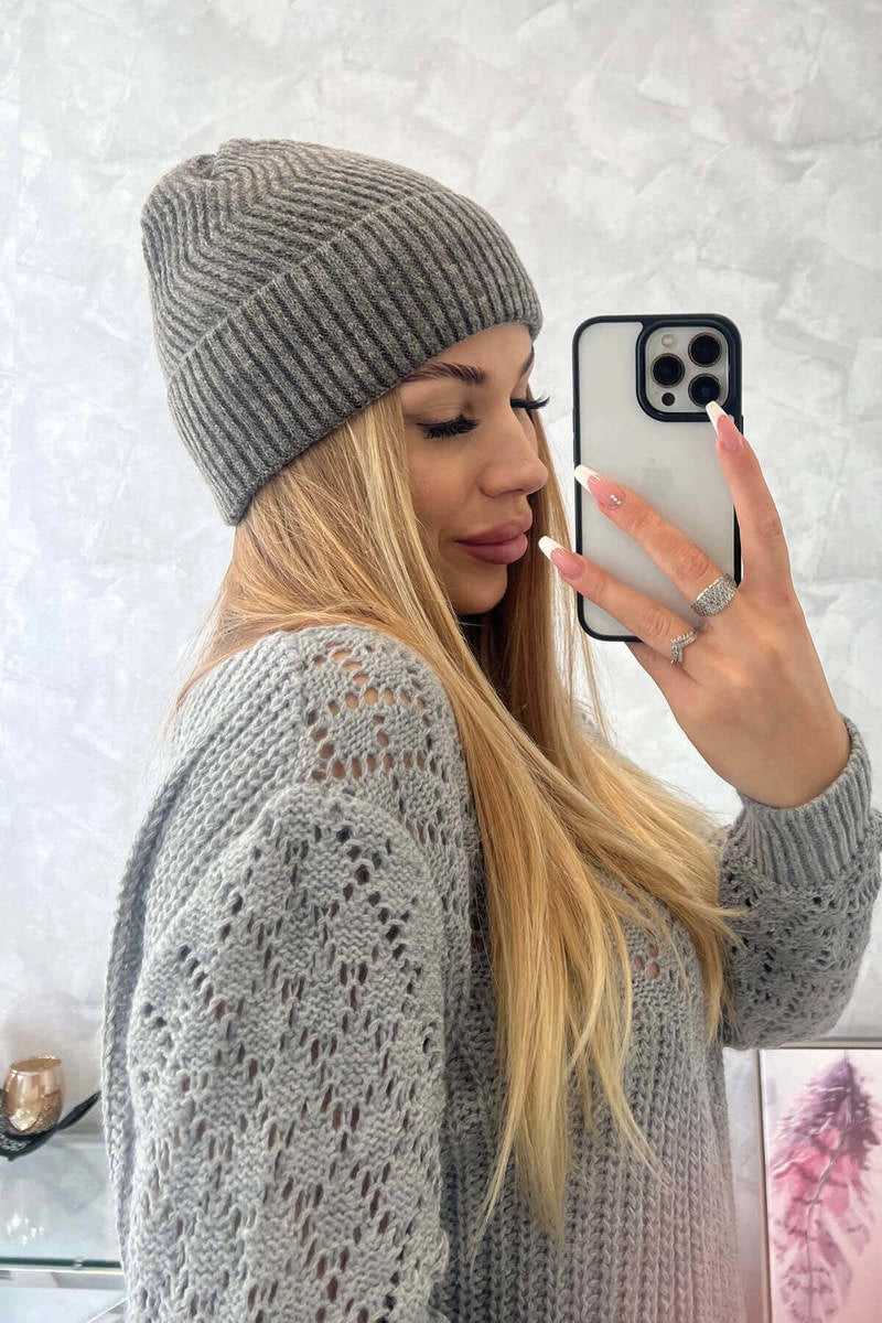 Čiapka tenká Oliwia K252 cappuccino univerzálne