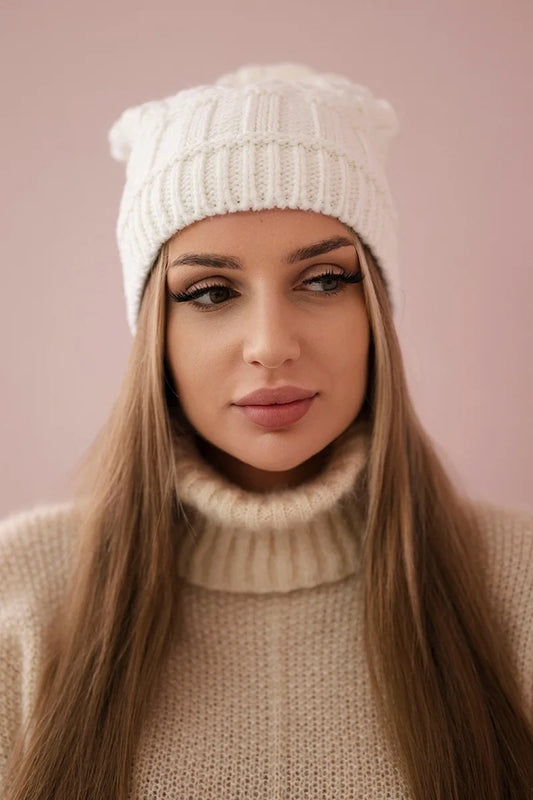 Čapica s fleece Marta K231 biely univerzálne