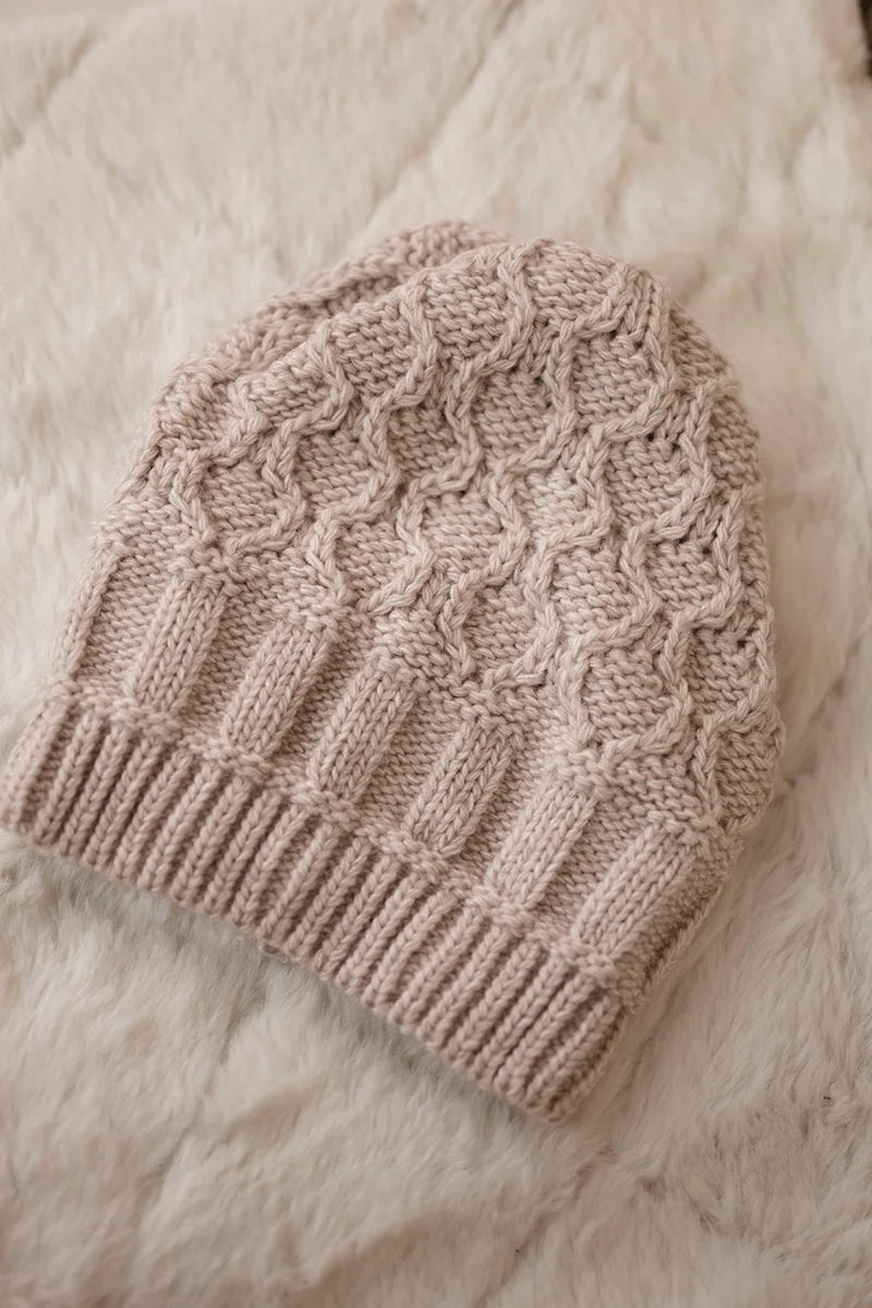 Čapica s fleece Marta K231 svetlo béžová univerzálne