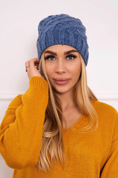 Čapica s fleece Agnieszka K239 džínsy univerzálne
