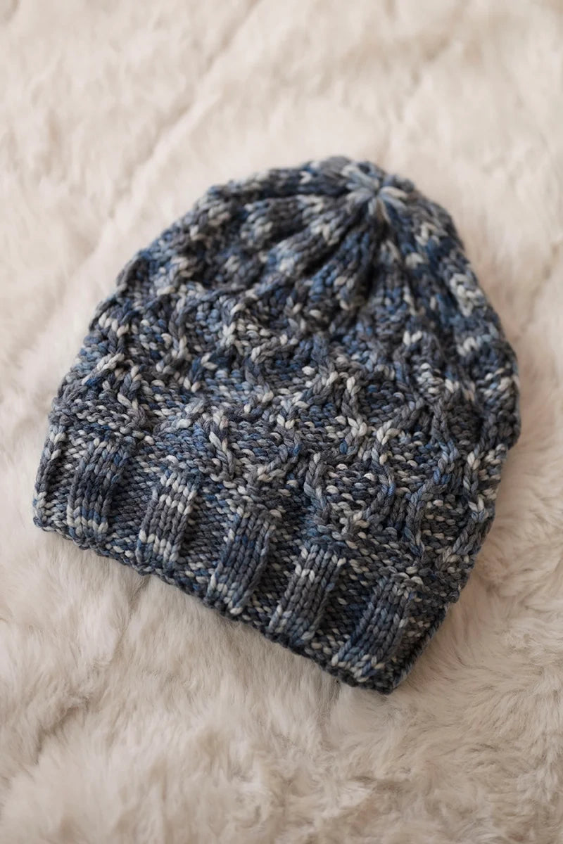Čapica s fleece Melisa K241 námornícka modrá+modrá univerzálne