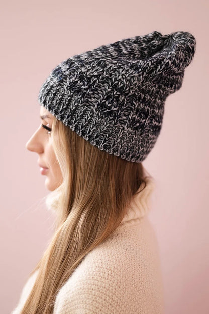 Čapica s fleece Melisa K241 šedá+čierna univerzálne