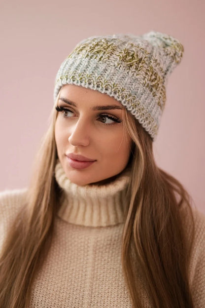 Čapica s fleece Melisa K241 mäta+oliva univerzálne