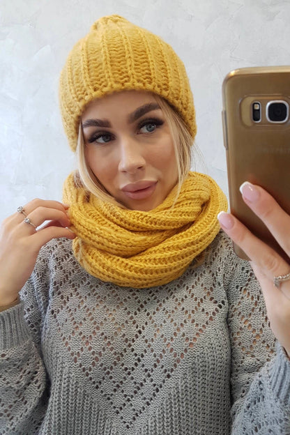 Dámsky set s hrubým pruhom P100 žltá univerzálne