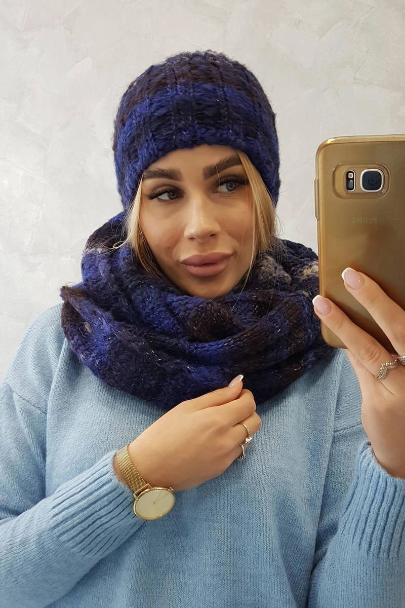 Dámsky set  Zuzanna K257 chrpa + čierna univerzálne