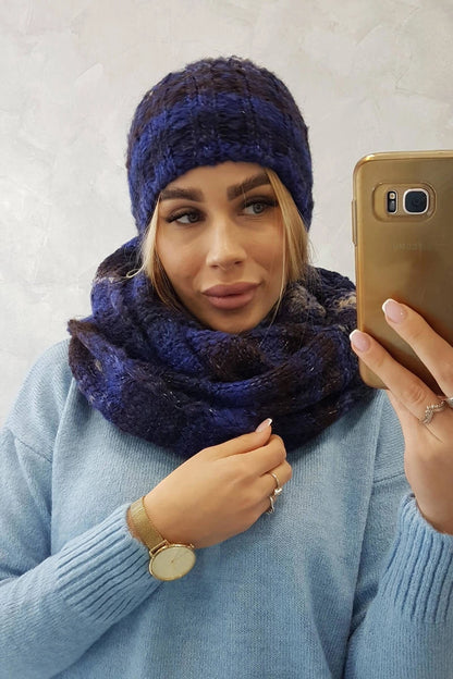Dámsky set  Zuzanna K257 chrpa + čierna univerzálne