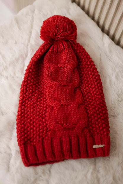 Čapica s fleece Sandra K210 malina univerzálne